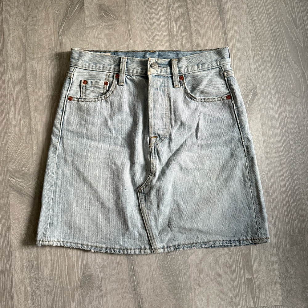 Levi's Light Blue Mini Skirt